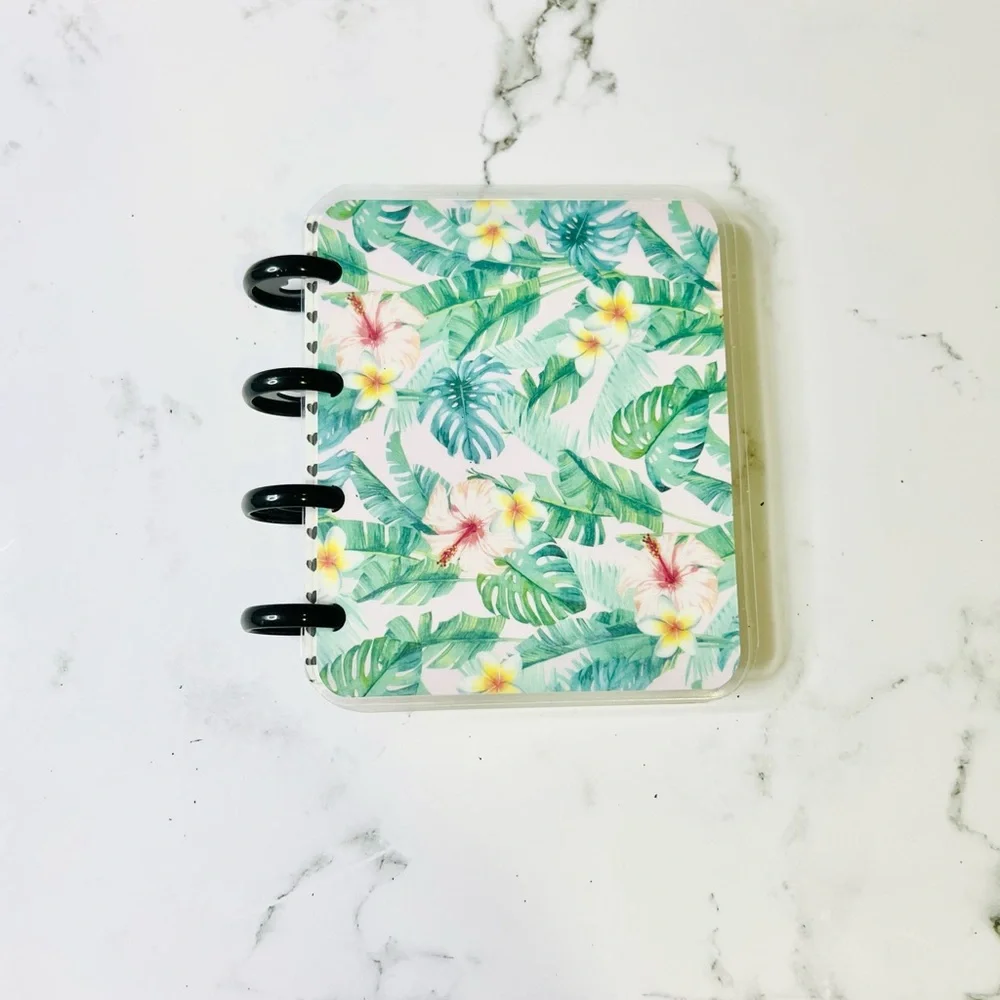 Planner micro size tropical plants floral stickers 12 months